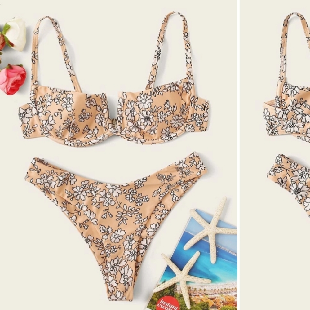 Floral bikni